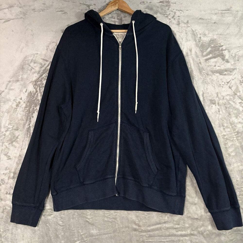 Vintage Old Navy 100% Cotton Zip Up Hoodie Navy Blue XL Gorpcore Y2K Retro 90s